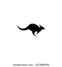 Kangaroo vector silhouette. kangaroo icon