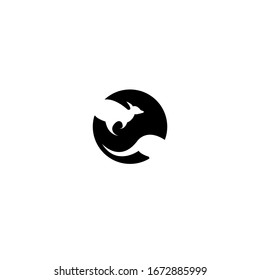 Kangaroo vector silhouette. kangaroo icon