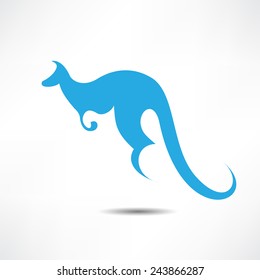 Kangaroo vector silhouettes  