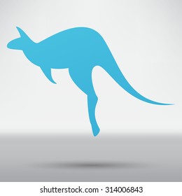 Kangaroo vector silhouettes