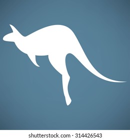 Kangaroo vector silhouettes