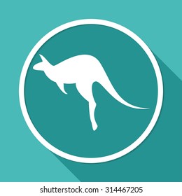 Kangaroo vector silhouettes