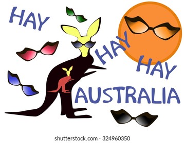 kangaroo wearing sunglasses