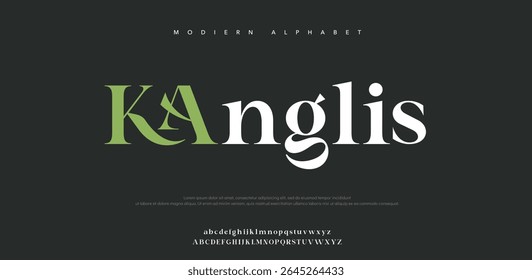 Kanglis modern stylish capital alphabet letter logo design