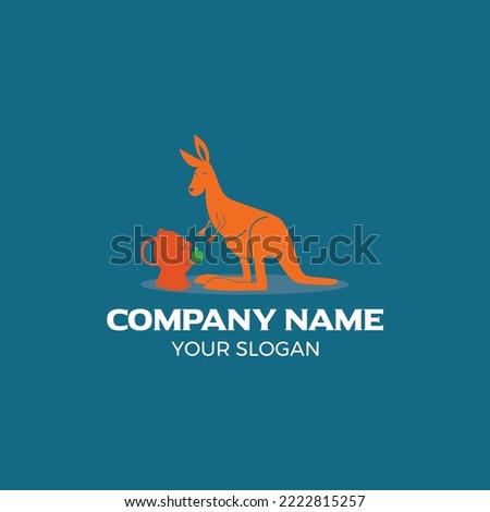 Kangoroo and koala logo design