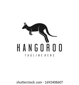 Kangoroo logo design. Awesome a modern kangoroo logo. A kangoroo logotype.