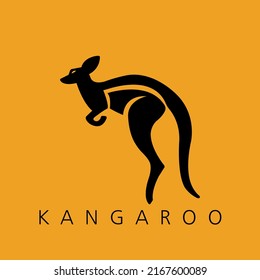 Diseño del logo de Kangoroo. Impresionante un moderno logo de kangoroo. Un logotipo kangoroo.