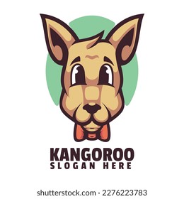 Kangoroo Mascot Logo Design Vector