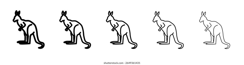kangroo icon Flat design on isolated background