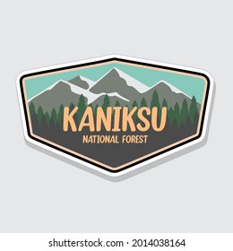 Kaniksu National Forest with mountain view