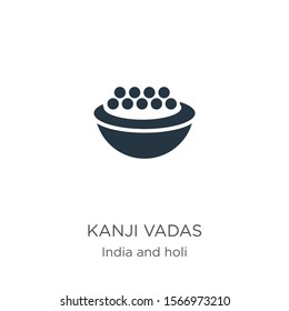 Kanji vadas icon vector. Trendy flat kanji vadas icon from india and holi collection isolated on white background. Vector illustration can be used for web and mobile graphic design, logo, eps10