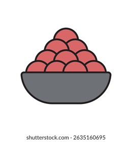 kanji vadas icon with white background vector stock illustration