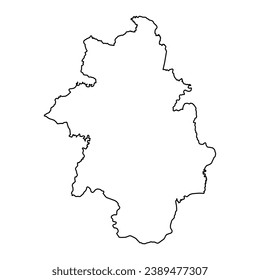 Kankan region map, administrative division of Guinea. Vector illustration.