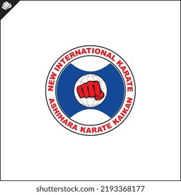 Kanku Emblem style martial arts. Logo of the Federation ASHIHARA NIKO FULL CONTACT KARATE