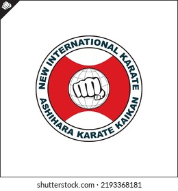 Kanku Emblem style martial arts. Logo of the Federation ASHIHARA NIKO FULL CONTACT KARATE