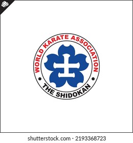 Kanku Emblem style martial arts. Logo of the Federation SHIDOKAN KYOKUSHIN FULL CONTACT KARATE
