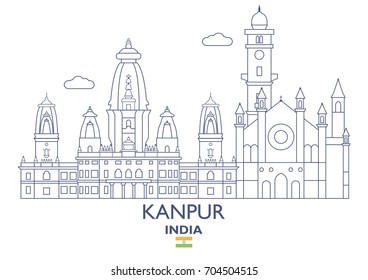 Kanpur Linear City Skyline, India