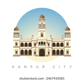 Kanpur Sangrahalaya - Kanpur Museum - Uttar Pradesh - Stock Illustration as EPS 10 File