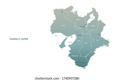 地図 日本 関西 Images Stock Photos Vectors Shutterstock