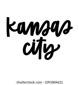 Kansas City hand lettering