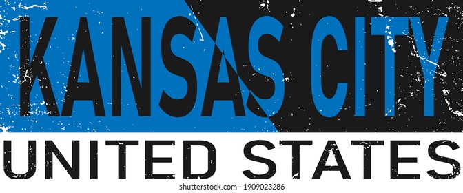 Kansas City hand lettering logo t-shirt design