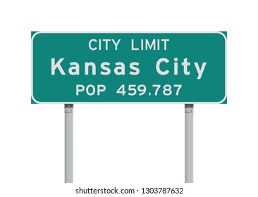 Kansas City City Limit Road Sign