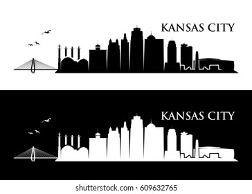 Kansas City skyline - Missouri - vector illustration