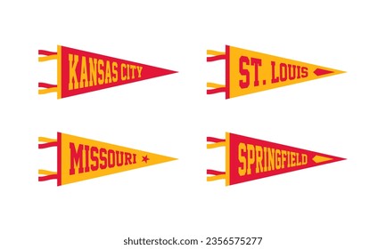 Flag of St. Louis.eps Royalty Free Stock SVG Vector and Clip Art