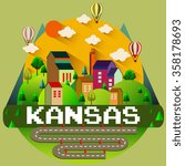 KANSAS - City vector illustration