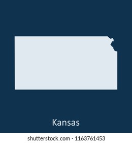 Kansas map vector