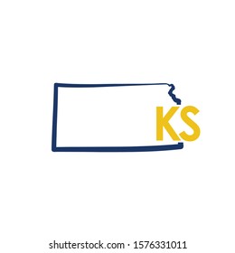 Kansas Outline Logo Template 002