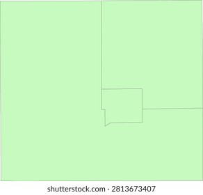 Kansas State Harper County vector Census Tract polygon based on Tiger 2020 Census Data