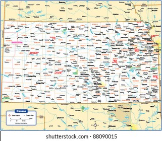 Kansas State Map