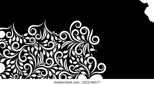 Kansas State Map  Outline Vector Design