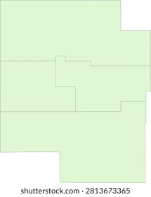 Kansas State Marion County vector Census Tract polygon based on Tiger 2020 Census Data