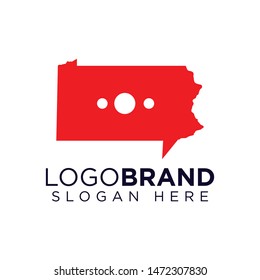 Kansas Talk logo vector template