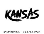 Kansas typography design vector, for t-shirt, poster and other uses