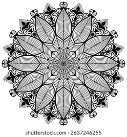 Kantha Motif or Kantha Embroidery or Traditional Embroidery. Decorative pattern in oriental style.  