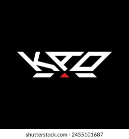 KAO letter logo vector design, KAO simple and modern logo. KAO luxurious alphabet design  
