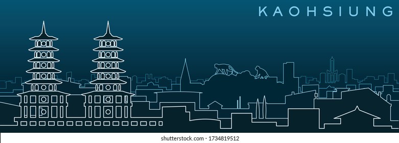 Kaohsiung Multiple Lines Skyline and Landmarks