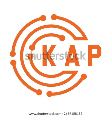 KAP letter design. KAP letter technology logo design. KAP Monogram logo design for an entrepreneur and business.