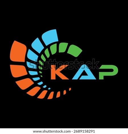 KAP letter design. KAP letter technology logo design. KAP Monogram logo design for an entrepreneur and business.