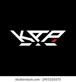 KAP Schriftlogo Vektorgrafik Design, KAP schlicht und modern Logo. Luxuriöses KAP Alphabet Design  
