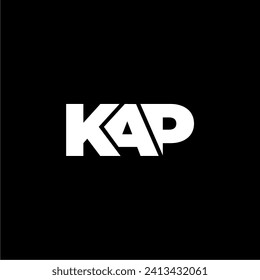 KAP letter monogram typography logo vector