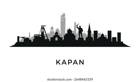 Kapan Skyline Vector with Cityscape, and Architecture.