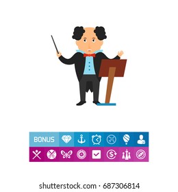 Kapellmeister with music stand icon