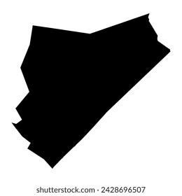 Mapa del estado de Kapoeta, división administrativa de Sudán del Sur. Ilustración vectorial.