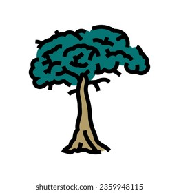 kapok tree jungle amazon color icon vector. kapok tree jungle amazon sign. isolated symbol illustration