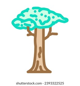 kapok tree jungle amazon color icon vector. kapok tree jungle amazon sign. isolated symbol illustration