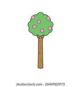 a kapok tree with light pink flowers and puffy